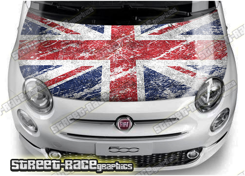 Fiat 500 bonnet/hood wrap 702