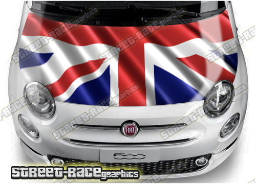 Fiat 500 bonnet/hood wrap 722