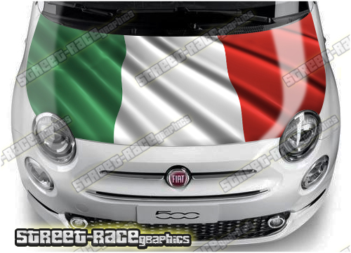 Fiat 500 bonnet/hood wrap 723