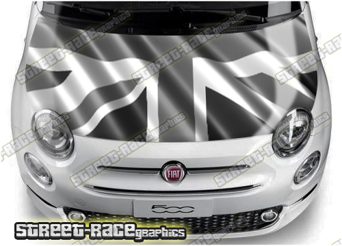 Fiat 500 bonnet/hood wrap 732