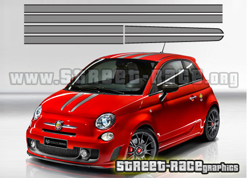 Fiat 500 Ferrari Scuderia stickers
