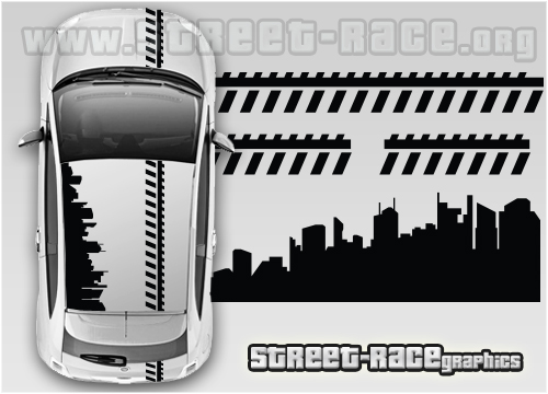 Fiat 500 OTT017 - roof cityscape