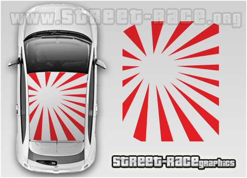 Fiat 500 OTT023 - roof Rising sun