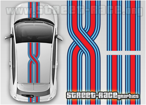 Fiat 500 OTT racing stripes 031 - Martini
