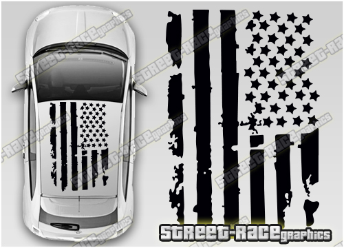 Fiat 500 OTT034 - USA flag
