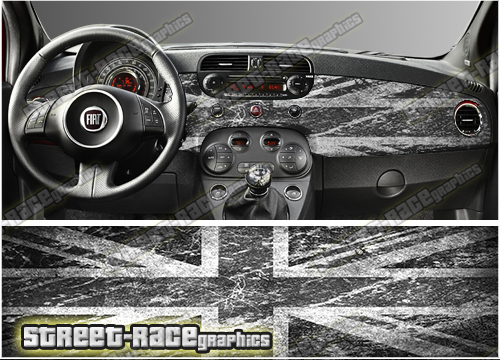 Fiat 500 dashboard wrap 708