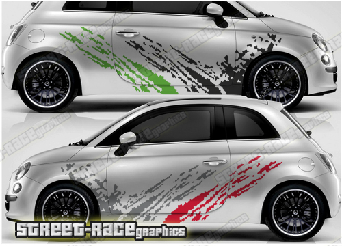 Fiat 500 rally graphics 001