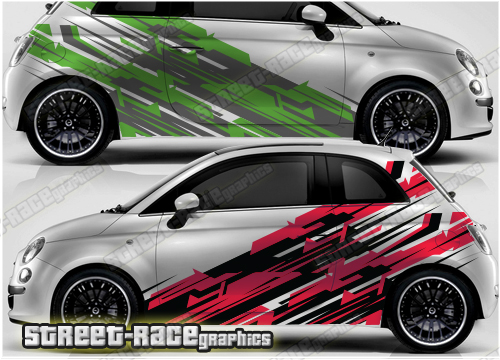 Fiat 500 rally graphics 003