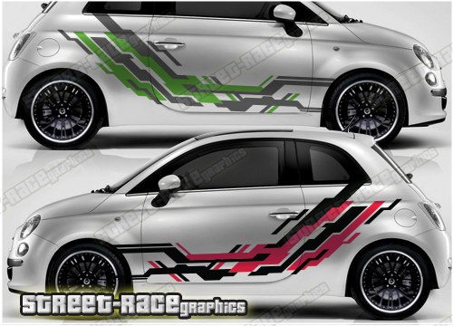 Fiat 500 rally graphics 004