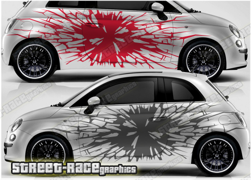 Fiat 500 rally graphics 005