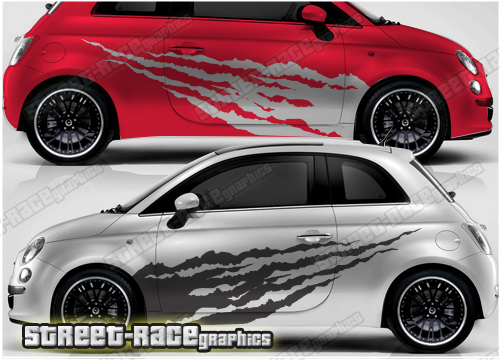 Fiat 500 rally graphics 006