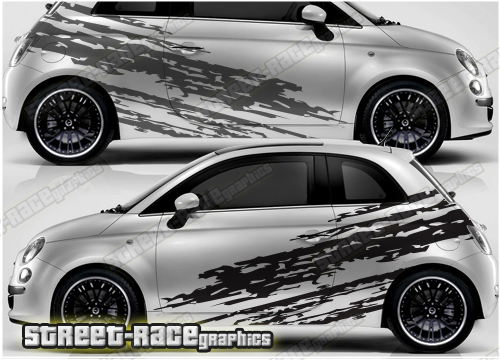 Fiat 500 rally graphics 007