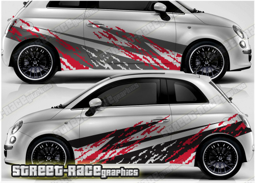 Fiat 500 rally graphics 008