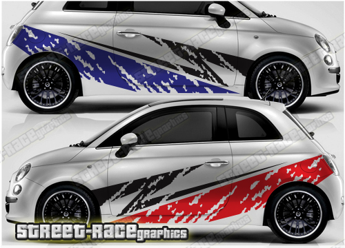 Fiat 500 rally graphics 009