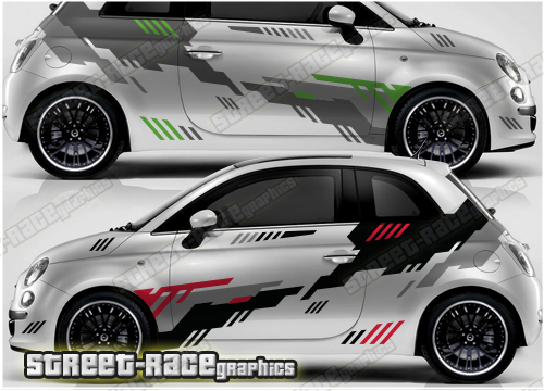 Fiat 500 rally graphics 010