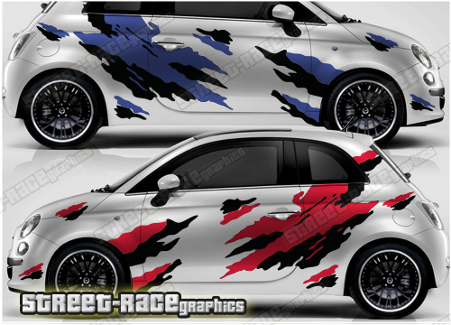 Fiat 500 rally graphics 012