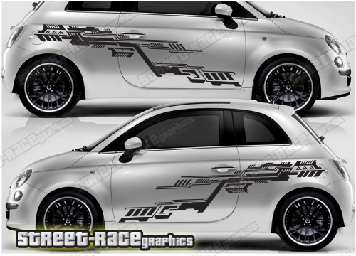 Fiat 500 rally graphics 013