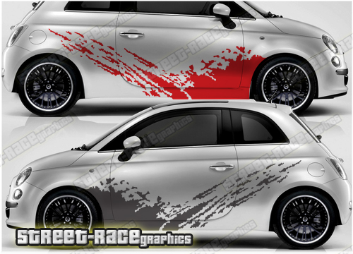 Fiat 500 rally graphics 015