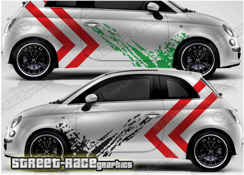 Fiat 500 rally graphics 018