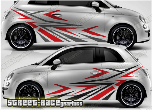 Fiat 500 rally graphics 019