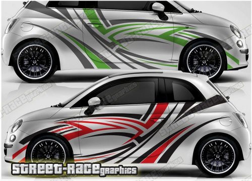 Fiat 500 rally graphics 020