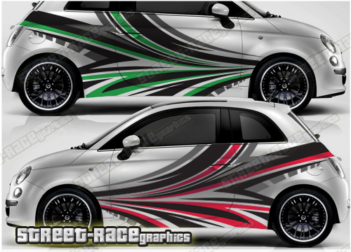 Fiat 500 rally graphics 022