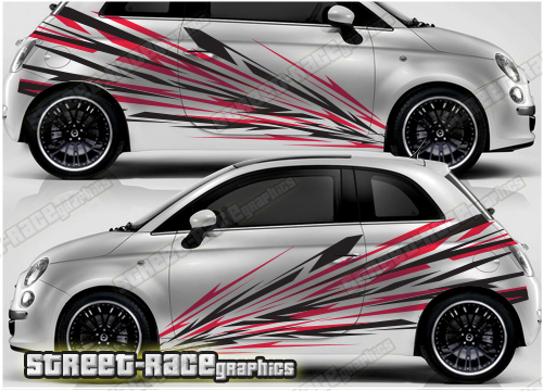 Fiat 500 rally graphics 024