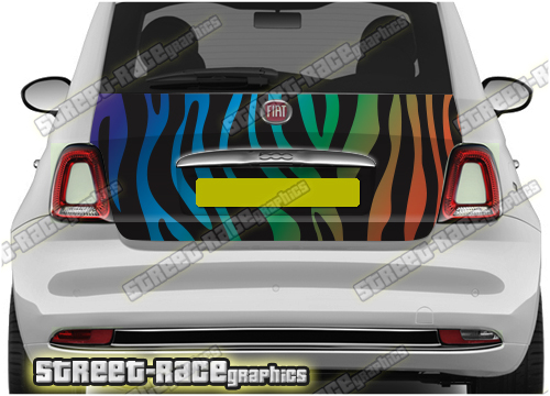 Fiat 500 tailgate wrap 502