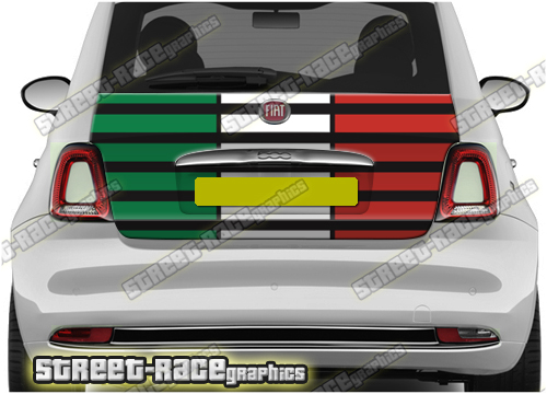 Fiat 500 tailgate wrap 512