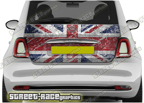 Fiat 500 tailgate wrap 702