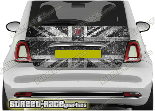Fiat 500 tailgate wrap 708