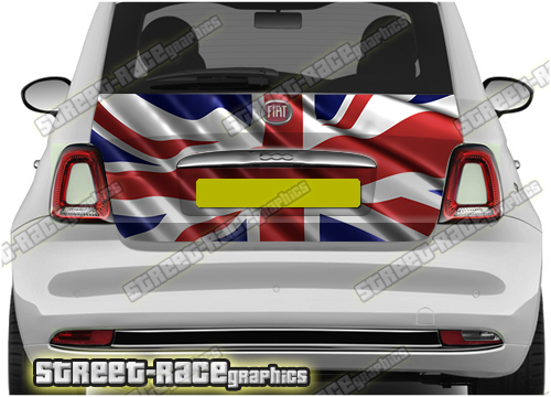 Fiat 500 tailgate wrap 722