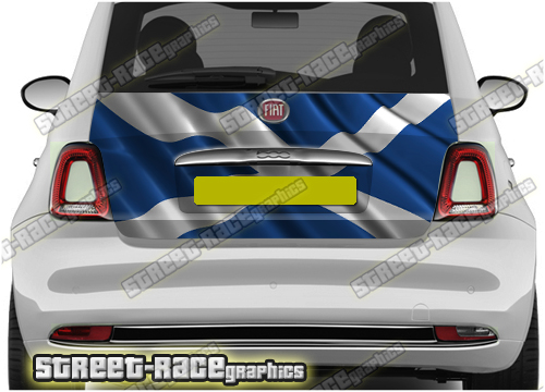 Fiat 500 tailgate wrap 725