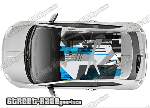 Fiat 500 roof wrap 512