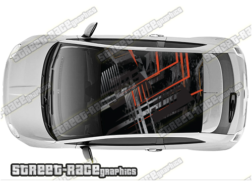 Fiat 500 roof wrap 513