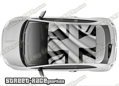 Fiat 500 roof wrap 733