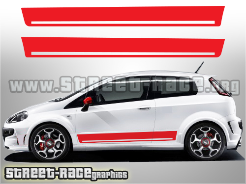 Fiat Punto racing stripes 008