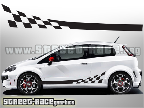 Fiat Punto racing stripes 011