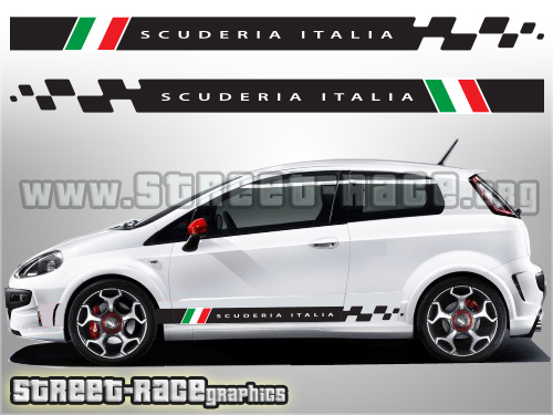 Fiat Punto racing stripes 018 - Scuderia Italia