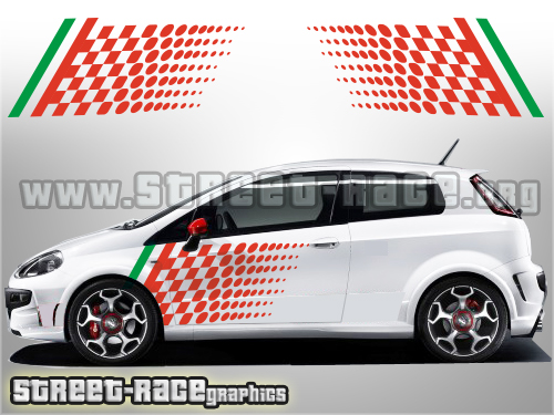 Fiat Punto side graphics 027 - Abarth style
