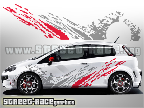 Fiat Punto rally graphics 031