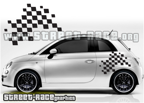 Fiat 500 side flags 024