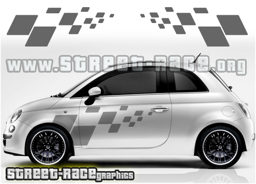 Fiat 500 side flags 029