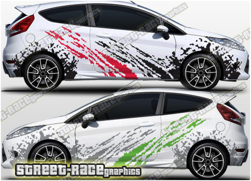 001 Ford Fiesta rally graphics