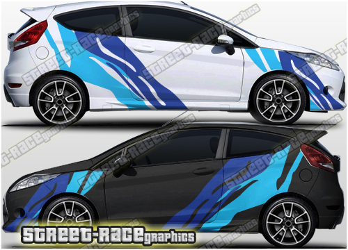 020 Ford Fiesta Tiger stripe graphics