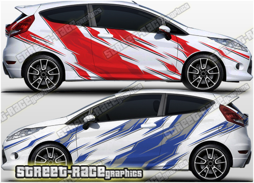 024 Ford Fiesta large side rally graphics - Image 2