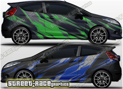 024 Ford Fiesta large side rally graphics
