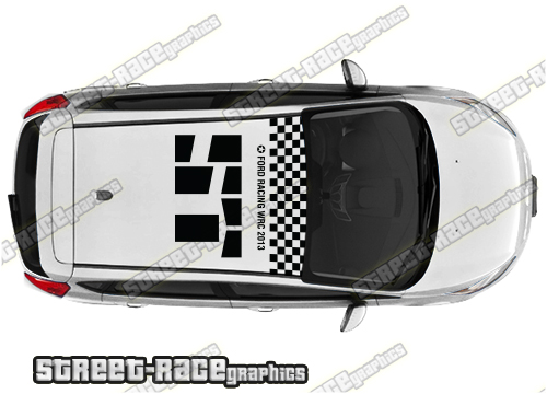 Ford Fiesta roof 010 graphics