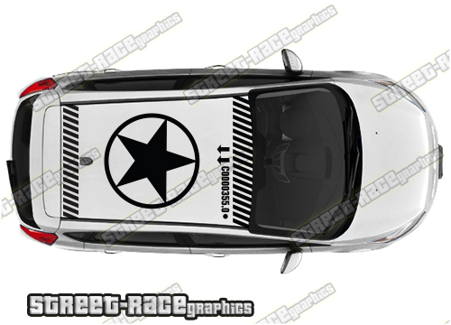 Ford Fiesta roof 017 graphics