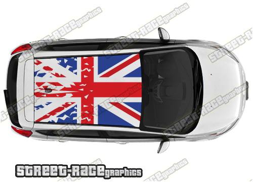 Ford Fiesta roof 021 graphics